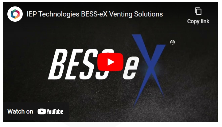 IEP Technologies BESS-eX Venting Solutions