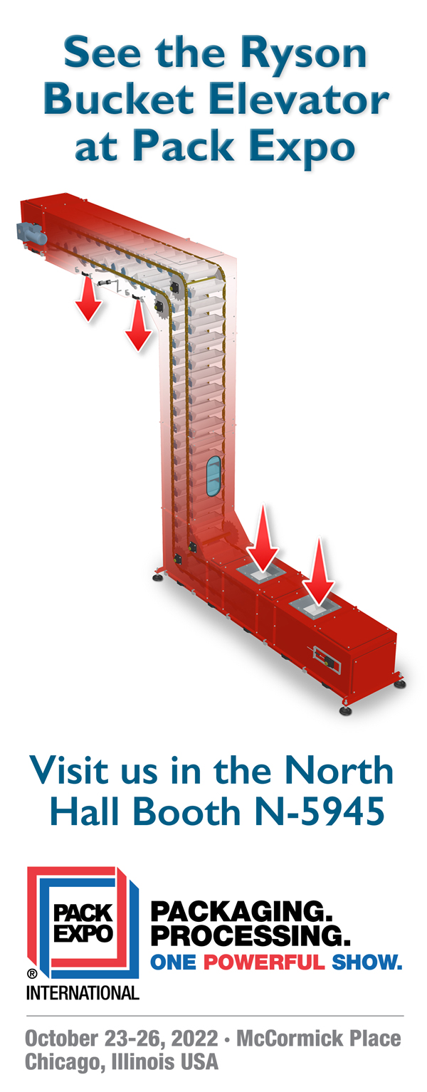 See the Ryson Bucket Elevator at Pack Expo in October
