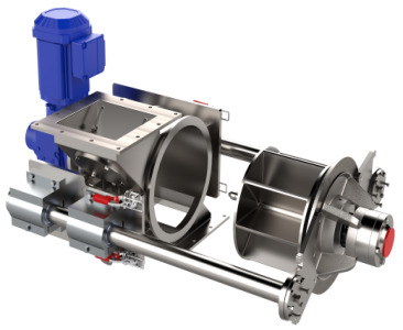S-Pellet Series Rotary Valve with Quick-Clean RotorRail™