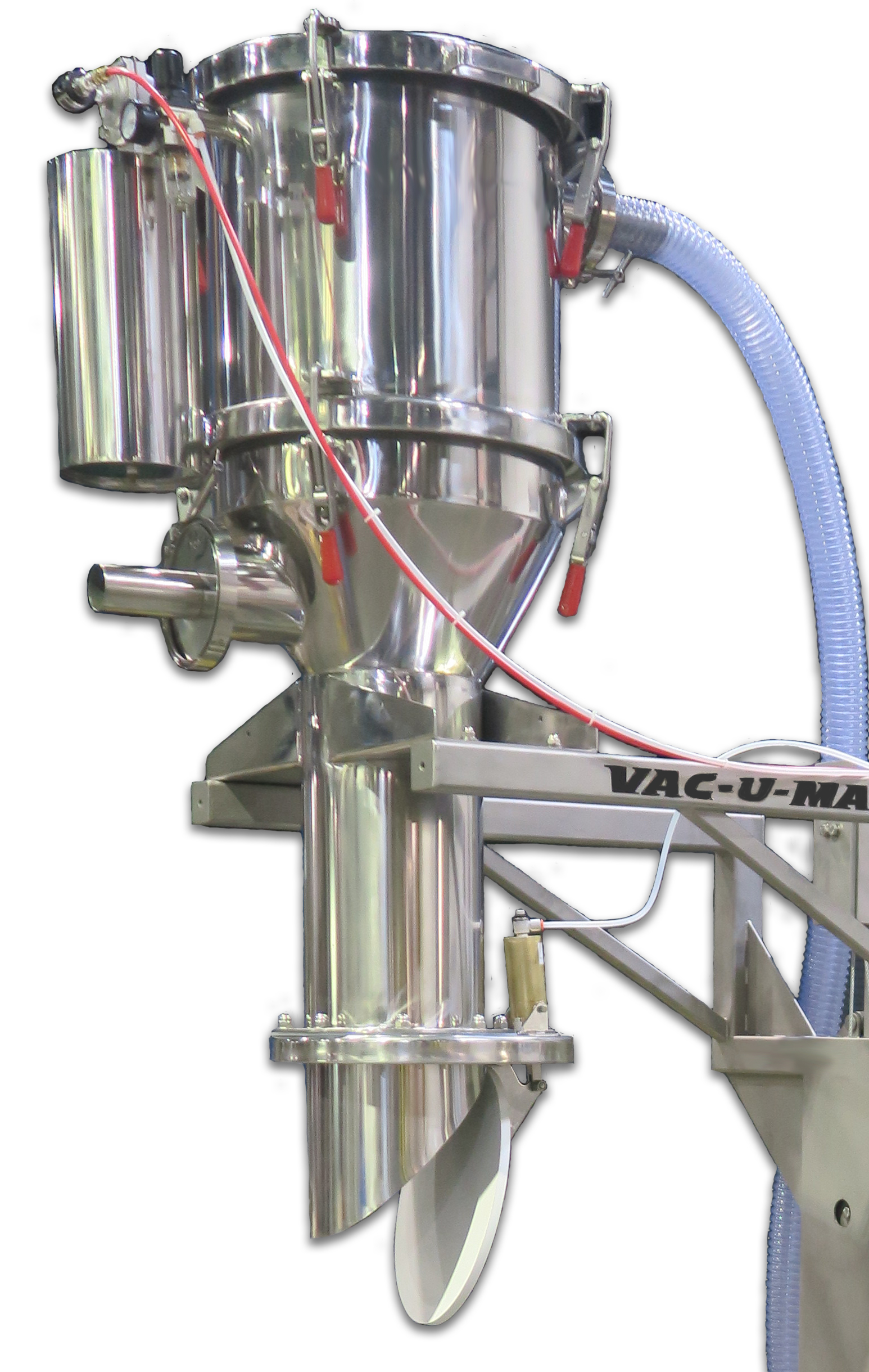 VAC-U-MAX Tube Hopper Vacuum Receivers for Difficult-to-Convey Dry Bulk Solids