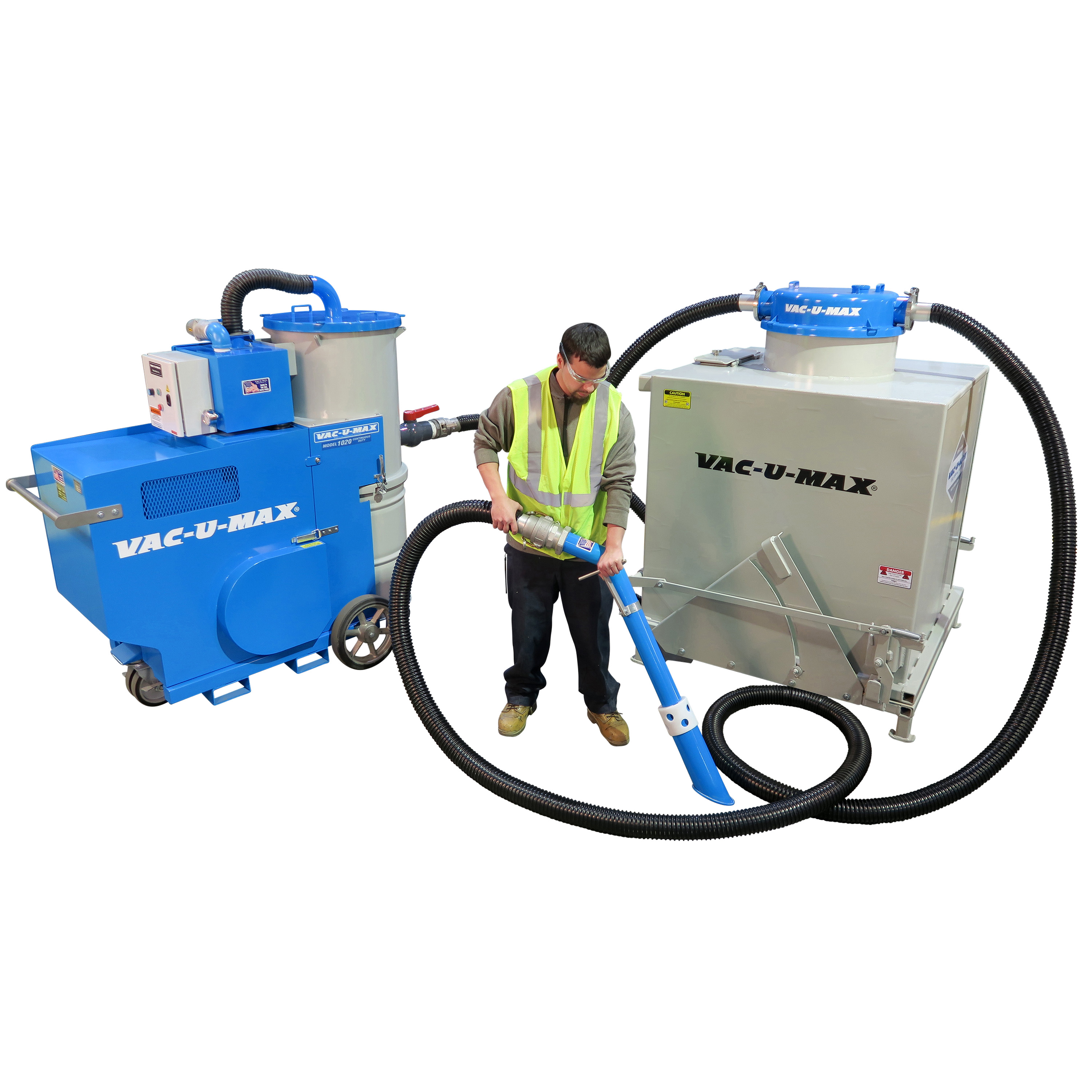 VAC-U-MAX MDL1050 Continuous Heavy Duty Vacuum Cleaner - Up to 5 tons of heavy material per hour!