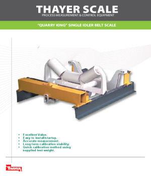 Thayer Scale Quarry King Belt Scale