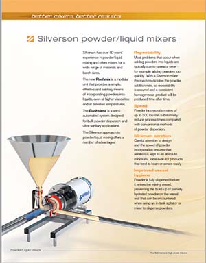 Silverson Flashmix Brochure